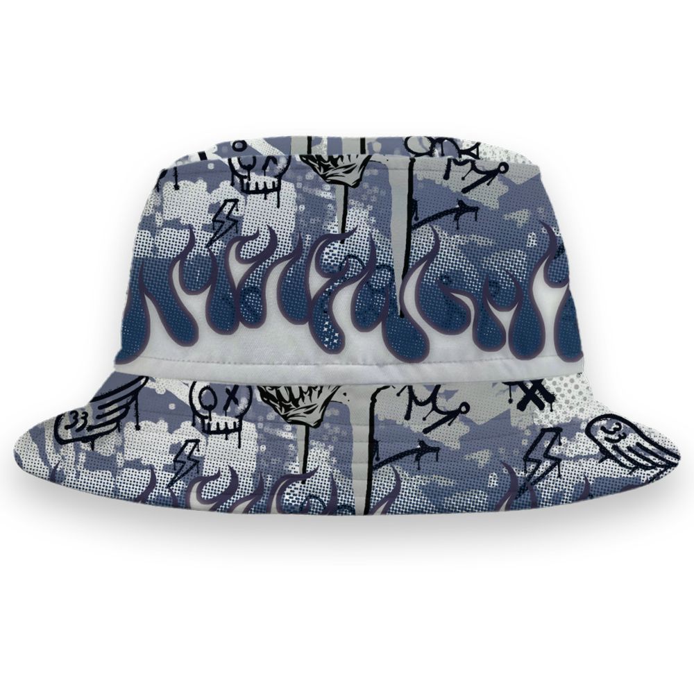 French-Blue-12s-NastyJamz-Bucket-Hat-Match-Run-Into-Fear-All-Over-Print