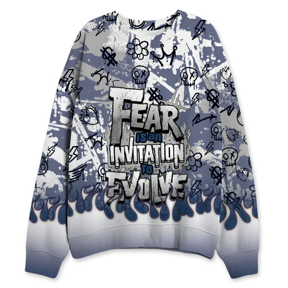 French-Blue-12s-NastyJamz-Sweatshirt-Match-Run-Into-Fear-All-Over-Print