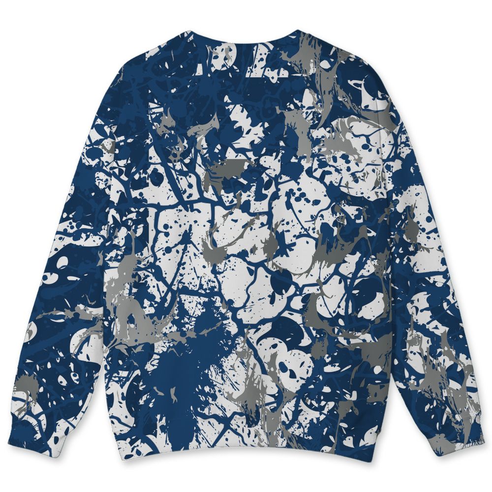 French-Blue-12s-NastyJamz-Sweatshirt-Match-Pattern-Slasher-All-Over-Print