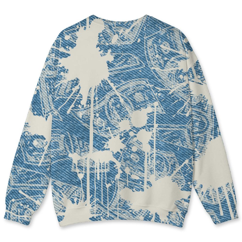 Denim-Worn-Blue-4s-NastyJamz-Sweatshirt-Match-Ber-Hustle-All-Day-3D-All-Over-Print