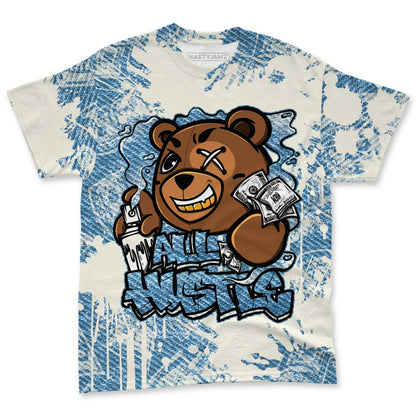Denim-Worn-Blue-4s-NastyJamz-T-Shirt-Match-Ber-Hustle-All-Day-3D-All-Over-Print