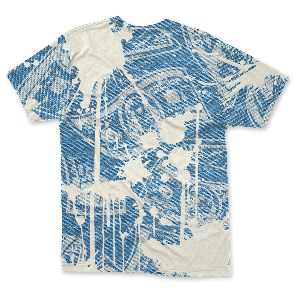 Denim-Worn-Blue-4s-NastyJamz-T-Shirt-Match-Ber-Hustle-All-Day-3D-All-Over-Print