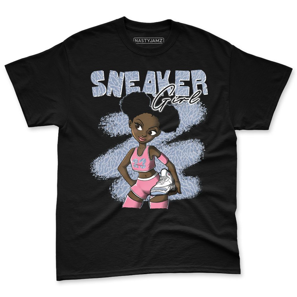 Cobalt-Bliss-3s-NastyJamz-Premium-T-Shirt-Match-Black-Sneaker-Girl