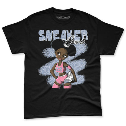 Cobalt-Bliss-3s-NastyJamz-Premium-T-Shirt-Match-Black-Sneaker-Girl