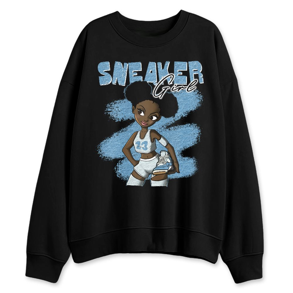 Denim-Worn-Blue-4s-NastyJamz-Sweatshirt-Match-Black-Sneaker-Girl