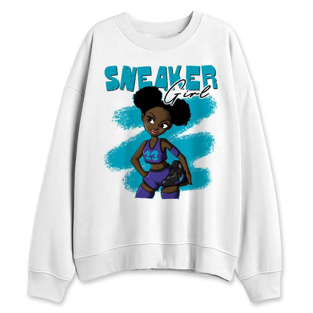 Aqua-8s-NastyJamz-Sweatshirt-Match-Black-Sneaker-Girl