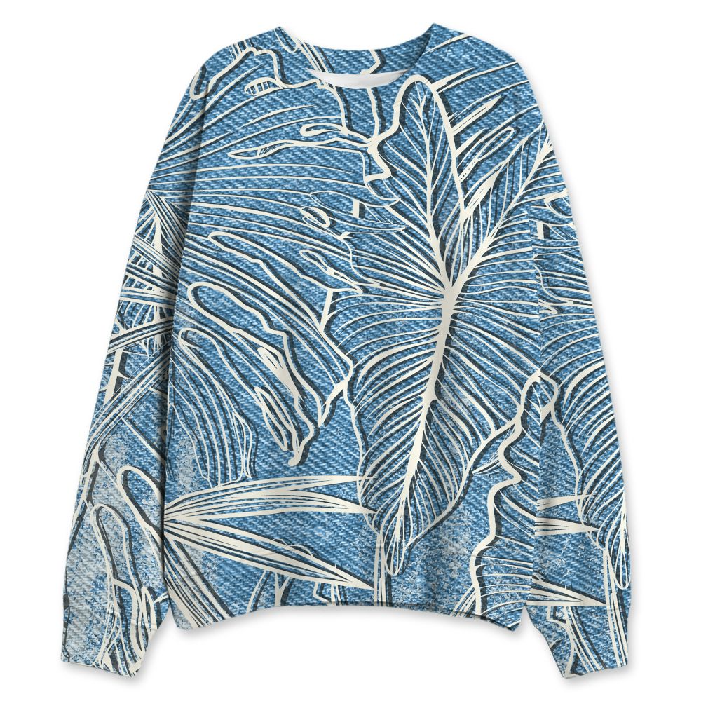 Denim-Worn-Blue-4s-NastyJamz-Sweatshirt-Match-Urban-Tropic-3D-All-Over-Print