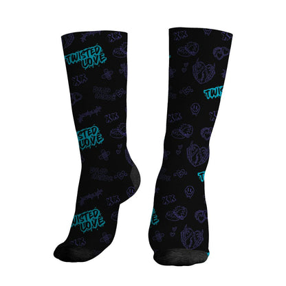 Aqua-8s-NastyJamz-Socks-Match-Twisted-Love-3D-All-Over-Print