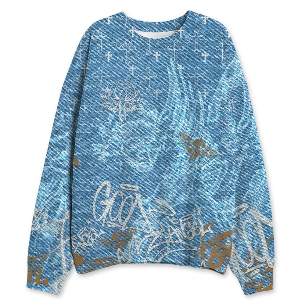 Denim-Worn-Blue-4s-NastyJamz-Sweatshirt-Match-Pattern-Angel-3D-All-Over-Print
