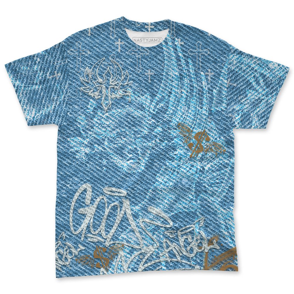 Denim-Worn-Blue-4s-NastyJamz-T-Shirt-Match-Pattern-Angel-3D-All-Over-Print