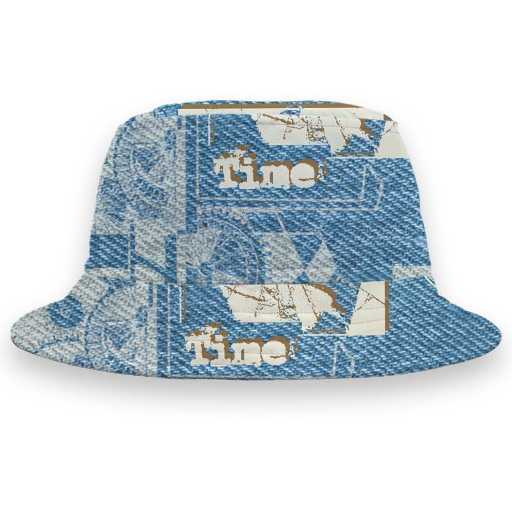 Denim-Worn-Blue-4s-NastyJamz-Bucket-Hat-Match-Pattern-Broken-Time-All-Over-Print
