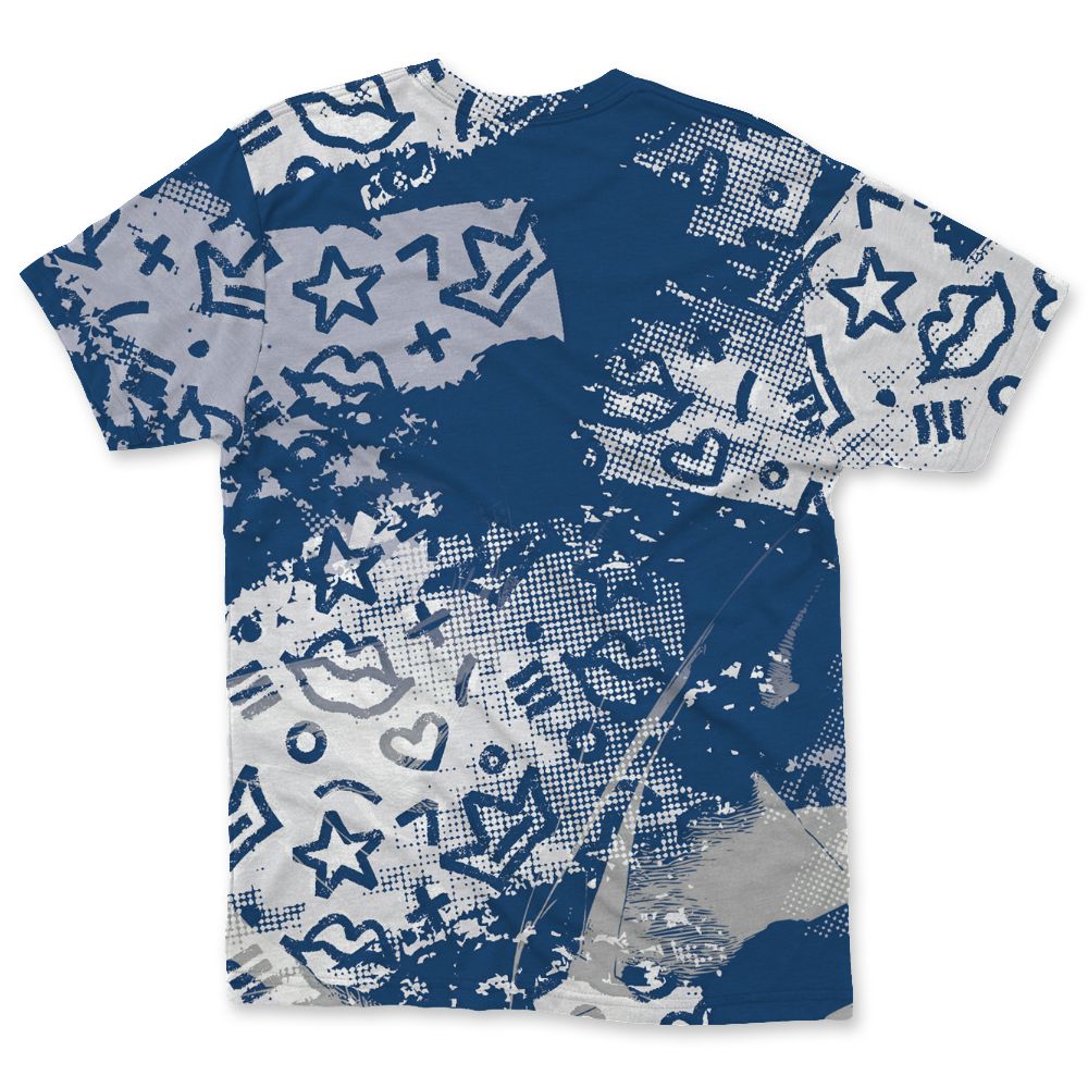 French-Blue-12s-NastyJamz-T-Shirt-Match-Sneaker-Princess-All-Over-Print