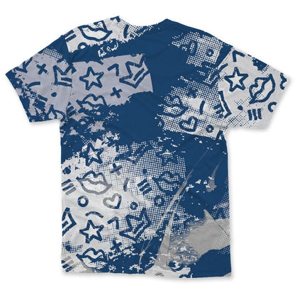 French-Blue-12s-NastyJamz-T-Shirt-Match-Sneaker-Princess-All-Over-Print