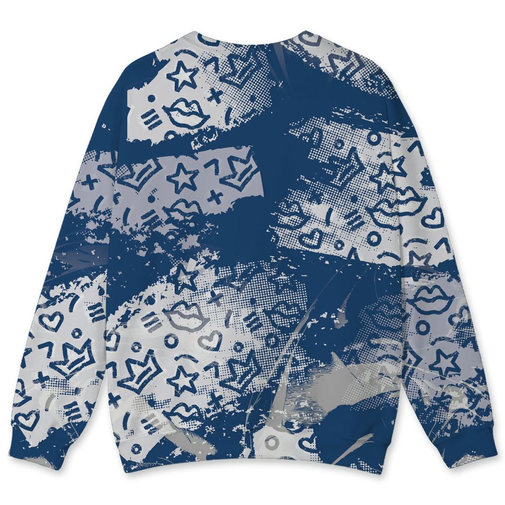 French-Blue-12s-NastyJamz-Sweatshirt-Match-Sneaker-Princess-All-Over-Print