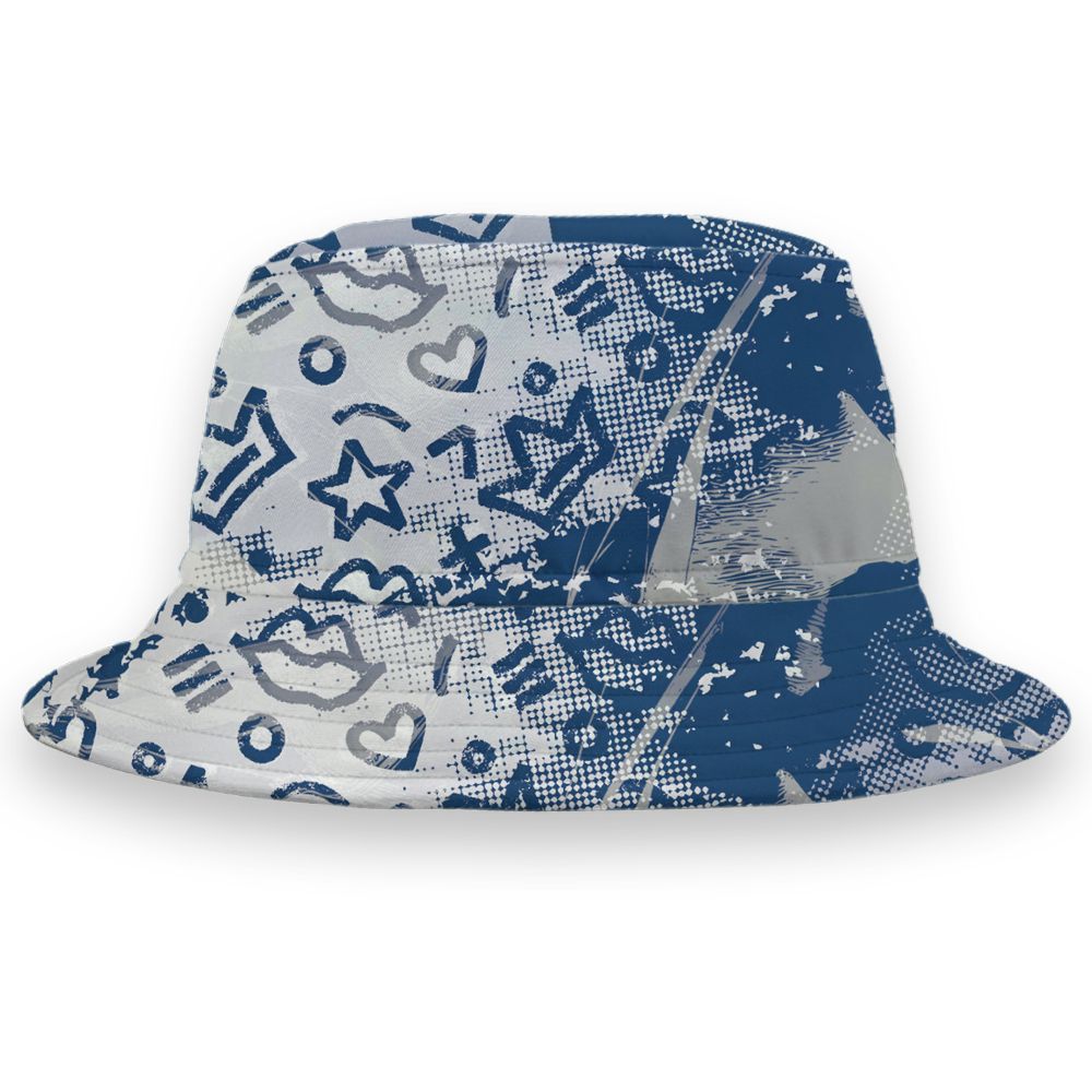 French-Blue-12s-NastyJamz-Bucket-Hat-Match-Sneaker-Princess-All-Over-Print