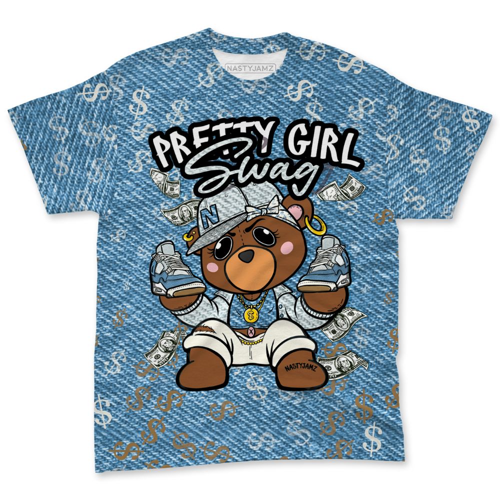 Denim-Worn-Blue-4s-NastyJamz-T-Shirt-Match-Pretty-Bernie-3D-All-Over-Print