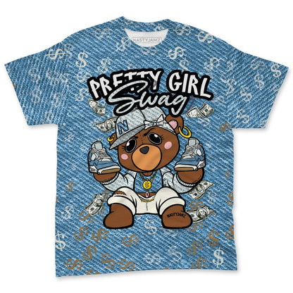 Denim-Worn-Blue-4s-NastyJamz-T-Shirt-Match-Pretty-Bernie-3D-All-Over-Print