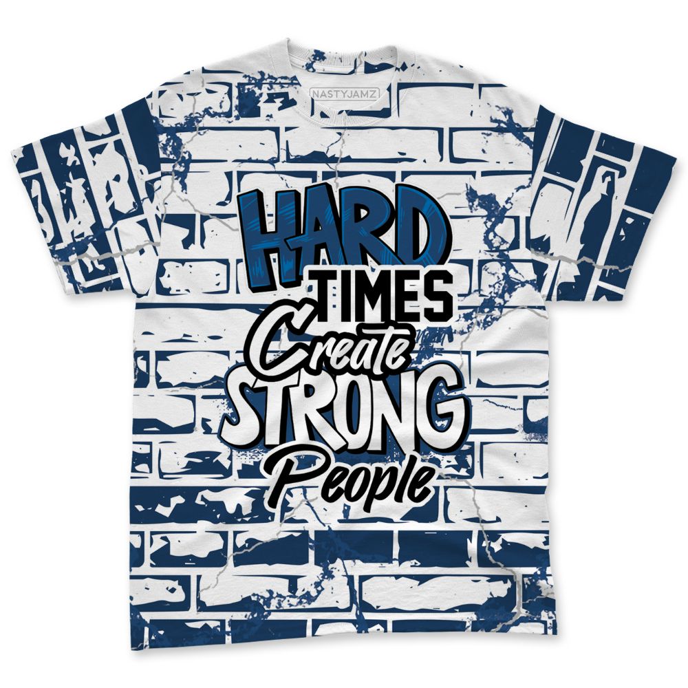 French-Blue-12s-NastyJamz-T-Shirt-Match-Hard-Times-All-Over-Print