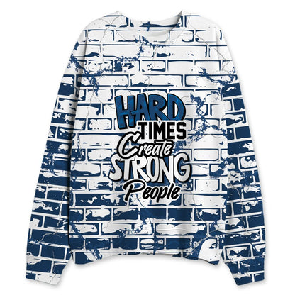 French-Blue-12s-NastyJamz-Sweatshirt-Match-Hard-Times-All-Over-Print