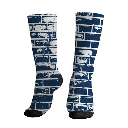 AJ 12 French Blue.NastyJamz Socks Match.Hard Times 3D