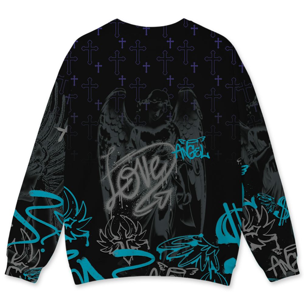 Aqua-8s-NastyJamz-Sweatshirt-Match-Pattern-Angel-3D-All-Over-Print
