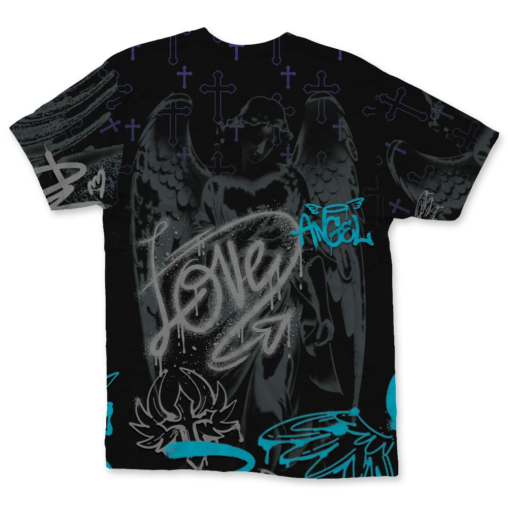Aqua-8s-NastyJamz-T-Shirt-Match-Pattern-Angel-3D-All-Over-Print