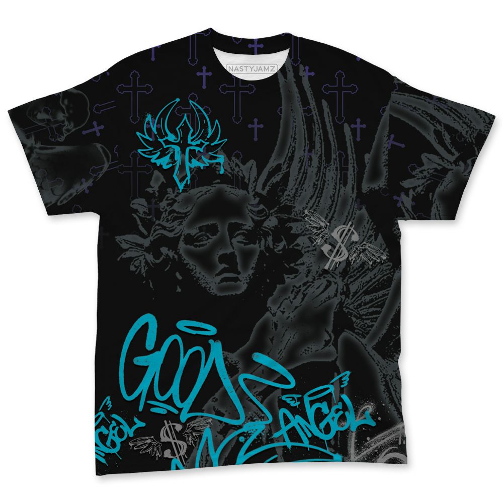 Aqua-8s-NastyJamz-T-Shirt-Match-Pattern-Angel-3D-All-Over-Print