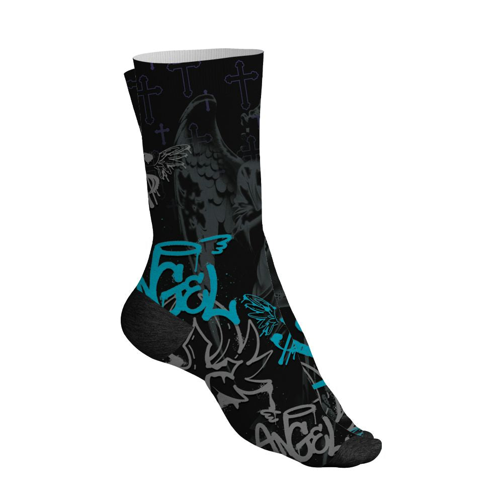 Aqua-8s-NastyJamz-Socks-Match-Pattern-Angel-3D-All-Over-Print