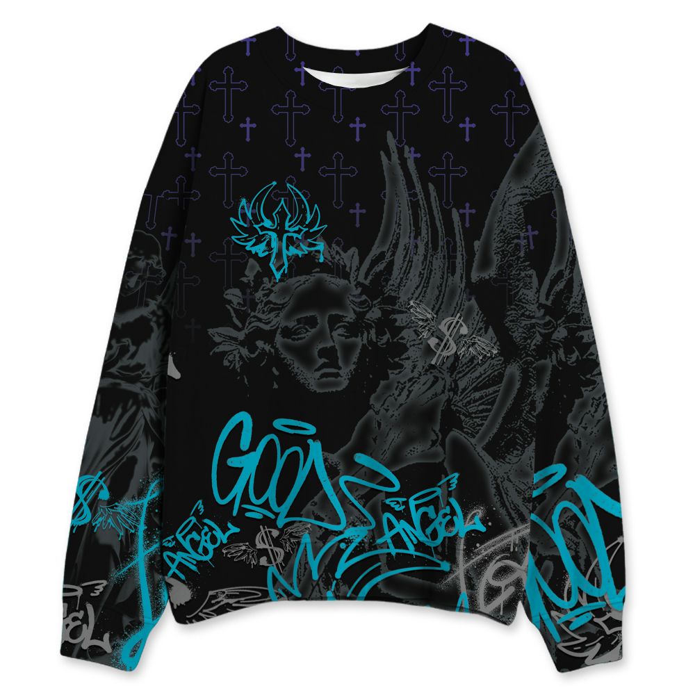 Aqua-8s-NastyJamz-Sweatshirt-Match-Pattern-Angel-3D-All-Over-Print