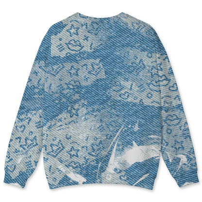 Denim-Worn-Blue-4s-NastyJamz-Sweatshirt-Match-Sneaker-Princess-3D-All-Over-Print