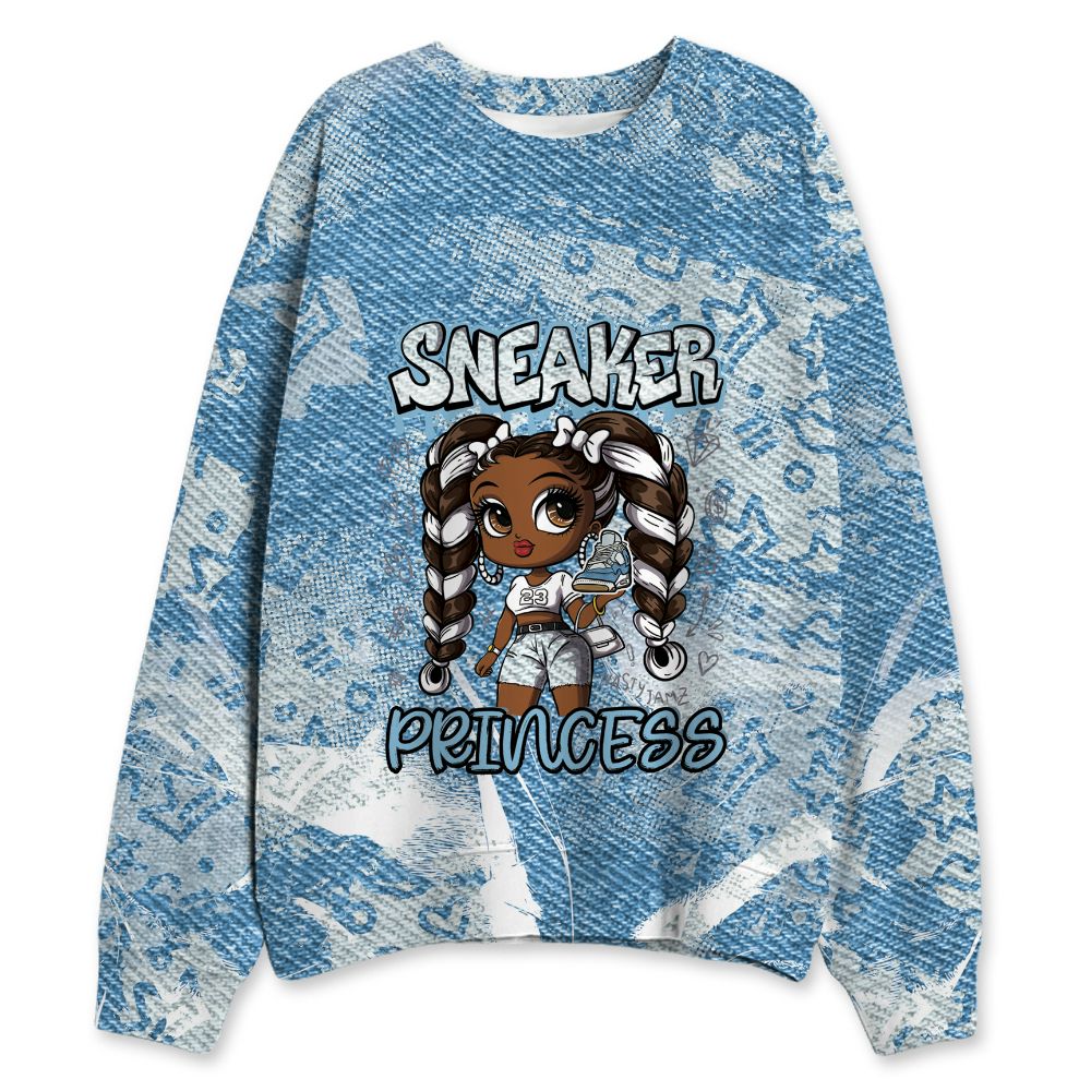 Denim-Worn-Blue-4s-NastyJamz-Sweatshirt-Match-Sneaker-Princess-3D-All-Over-Print