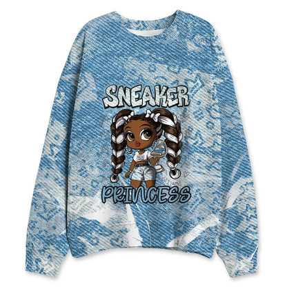 Denim-Worn-Blue-4s-NastyJamz-Sweatshirt-Match-Sneaker-Princess-3D-All-Over-Print