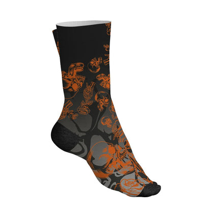 AJ 1 Shattered Backboard.NastyJamz Socks Match.Skulls Pattern 3D