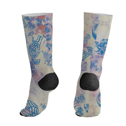 Tatum-3-Cloud-0-NastyJamz-Socks-Match-Skulls-Pattern-3D-All-Over-Print