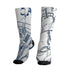 AJ 12 French Blue.NastyJamz Socks Match.Pattern Broken Time 3D