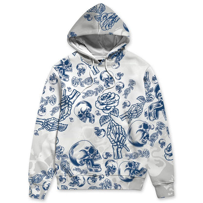 French-Blue-12s-NastyJamz-Hoodie-Match-Skulls-Pattern-All-Over-Print