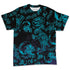 Aqua-8s-NastyJamz-T-Shirt-Match-Skulls-Pattern-3D-All-Over-Print