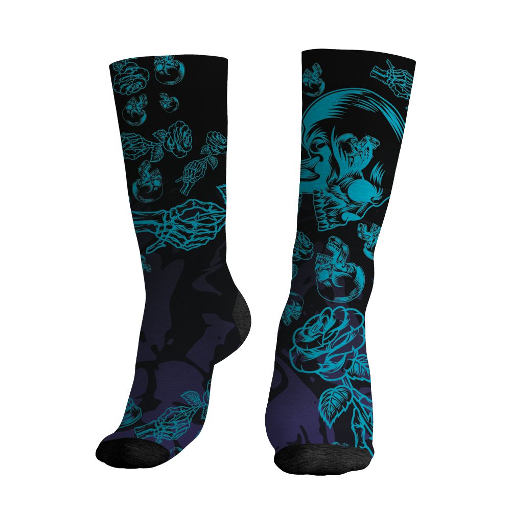 Aqua-8s-NastyJamz-Socks-Match-Skulls-Pattern-3D-All-Over-Print