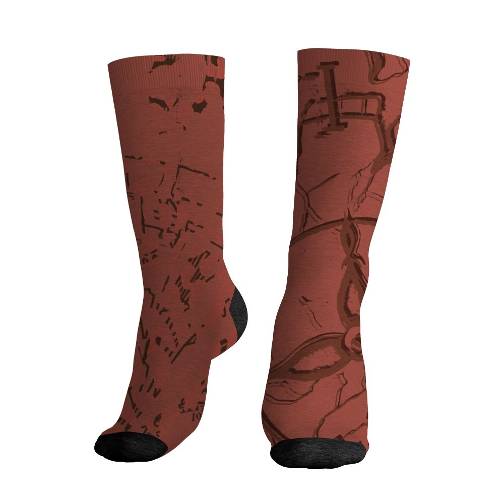 Spizike-Canyon-Rust-NastyJamz-Socks-Match-Pattern-Broken-Time-3D-All-Over-Print