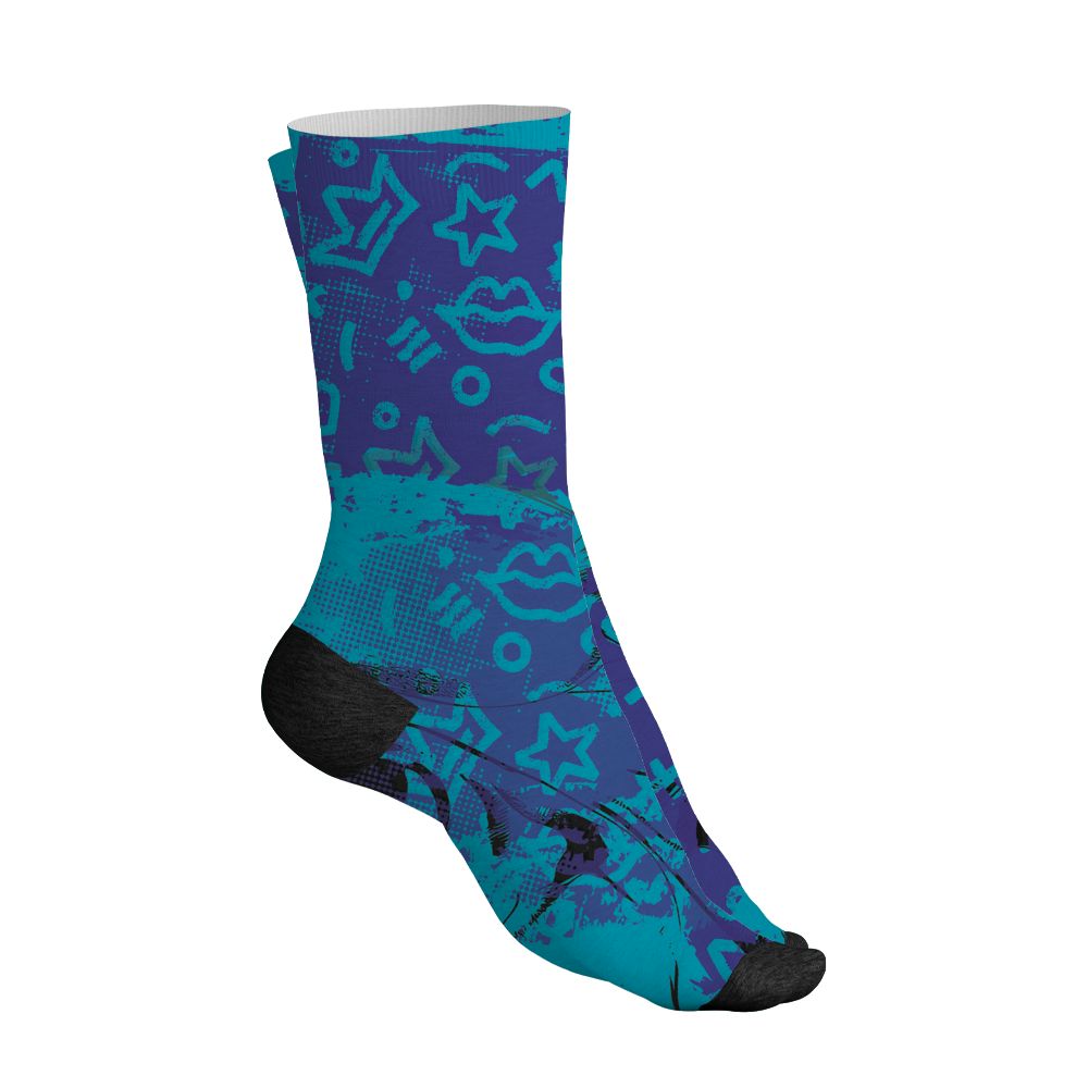 Aqua-8s-NastyJamz-Socks-Match-Sneaker-Princess-3D-All-Over-Print