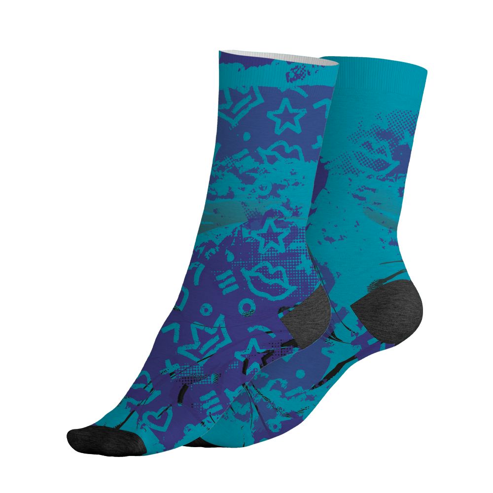 Aqua-8s-NastyJamz-Socks-Match-Sneaker-Princess-3D-All-Over-Print