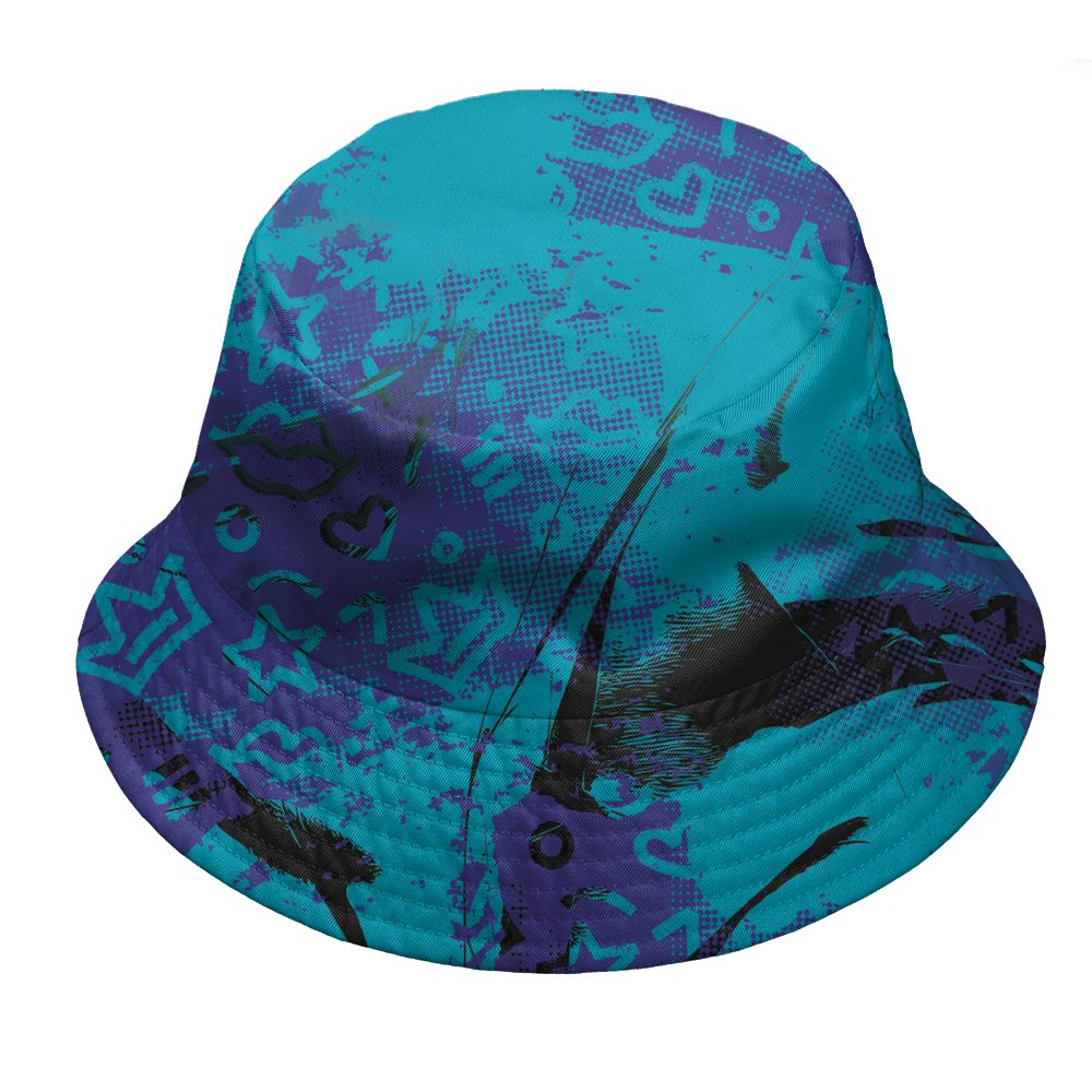 Aqua-8s-NastyJamz-Bucket-Hat-Match-Sneaker-Princess-All-Over-Print