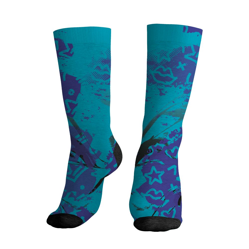 Aqua-8s-NastyJamz-Socks-Match-Sneaker-Princess-3D-All-Over-Print