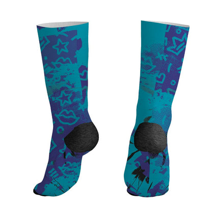 Aqua-8s-NastyJamz-Socks-Match-Sneaker-Princess-3D-All-Over-Print