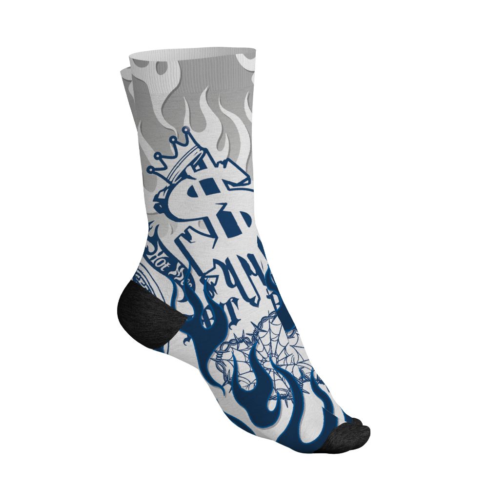 AJ 12 French Blue.NastyJamz Socks Match.Sassy Classy 3D