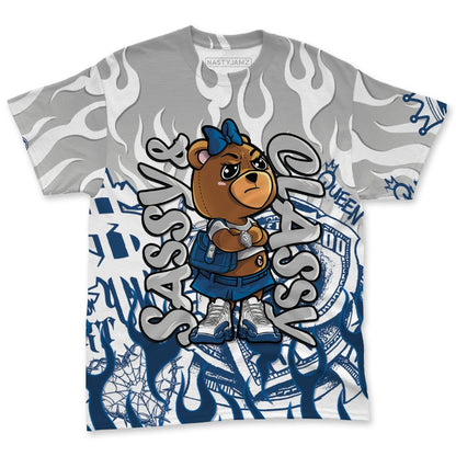 French-Blue-12s-NastyJamz-T-Shirt-Match-Sassy-Classy-All-Over-Print