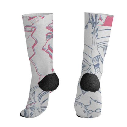 Cobalt-Bliss-3s-NastyJamz-Socks-Match-Pattern-Broken-Time-3D-All-Over-Print