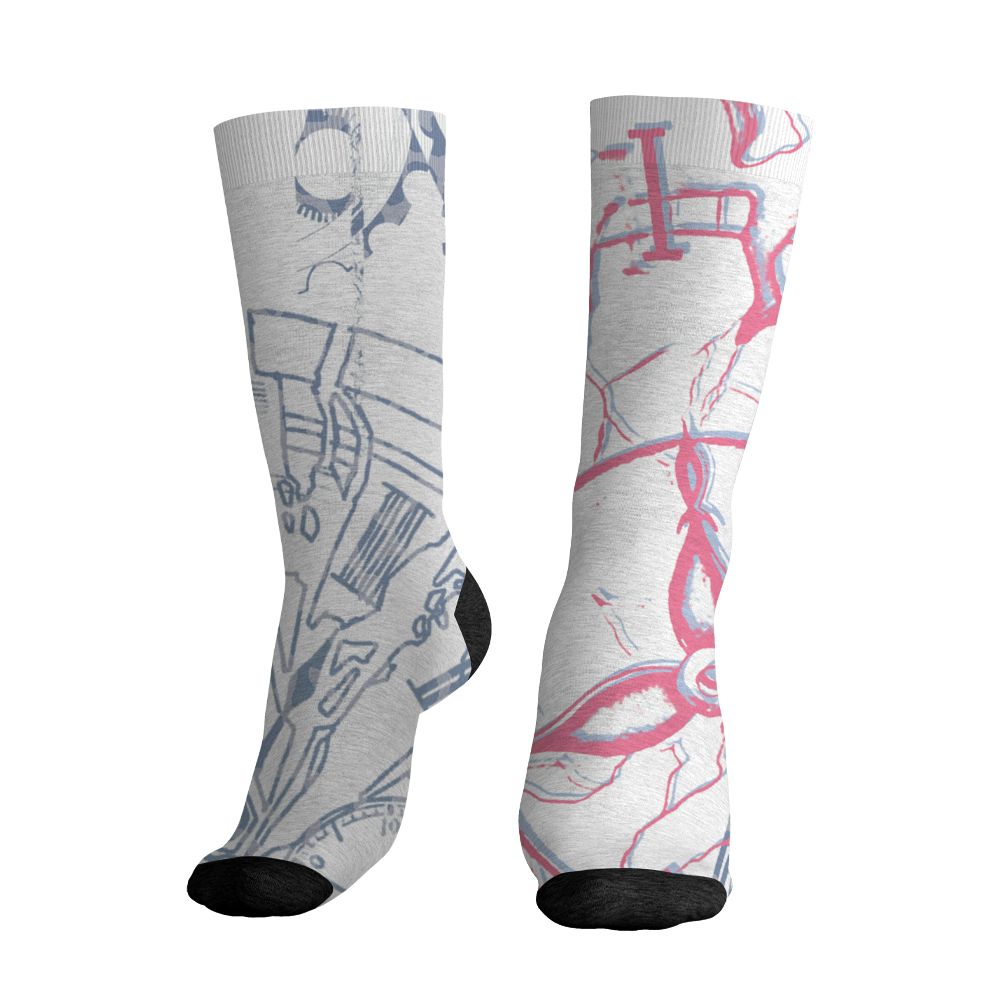 Cobalt-Bliss-3s-NastyJamz-Socks-Match-Pattern-Broken-Time-3D-All-Over-Print