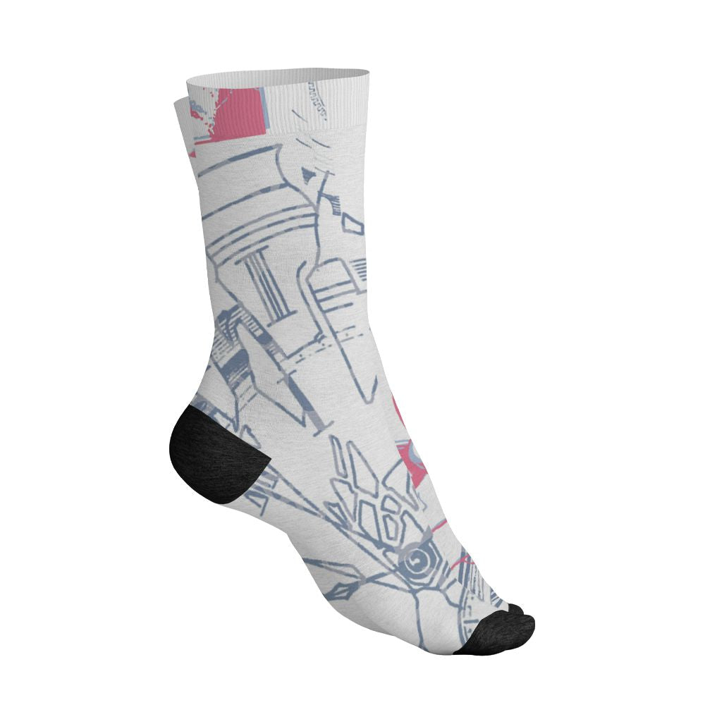 Cobalt-Bliss-3s-NastyJamz-Socks-Match-Pattern-Broken-Time-3D-All-Over-Print