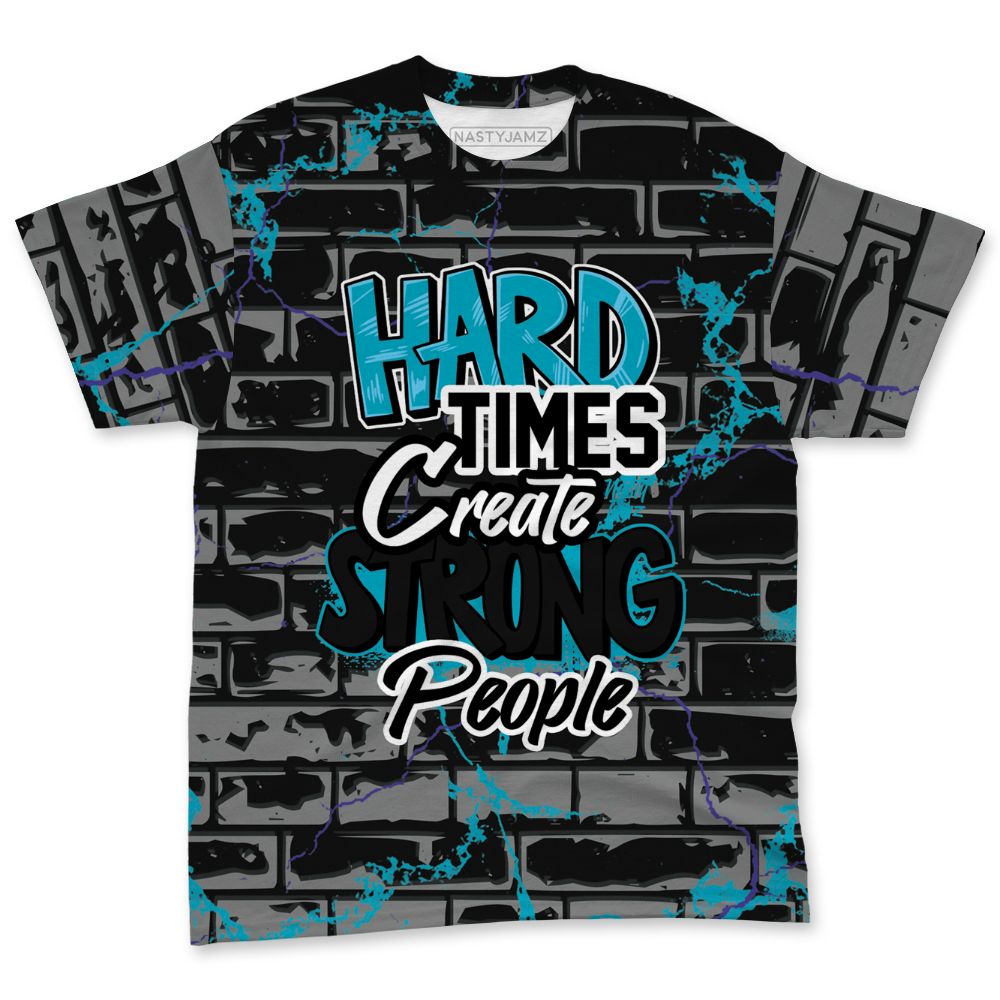 Aqua-8s-NastyJamz-T-Shirt-Match-Hard-Times-3D-All-Over-Print